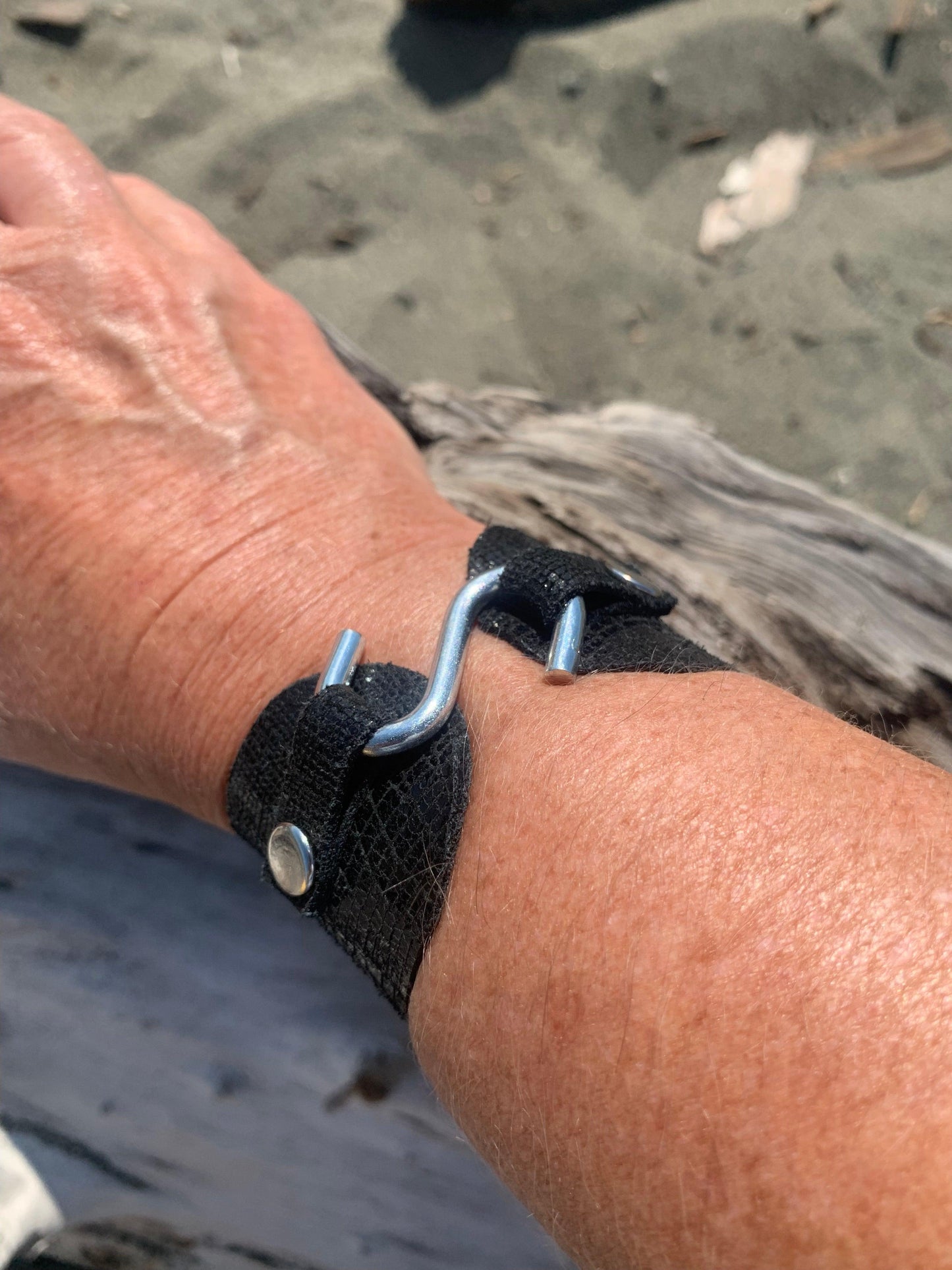 Designer Leather Bracelet- s hook