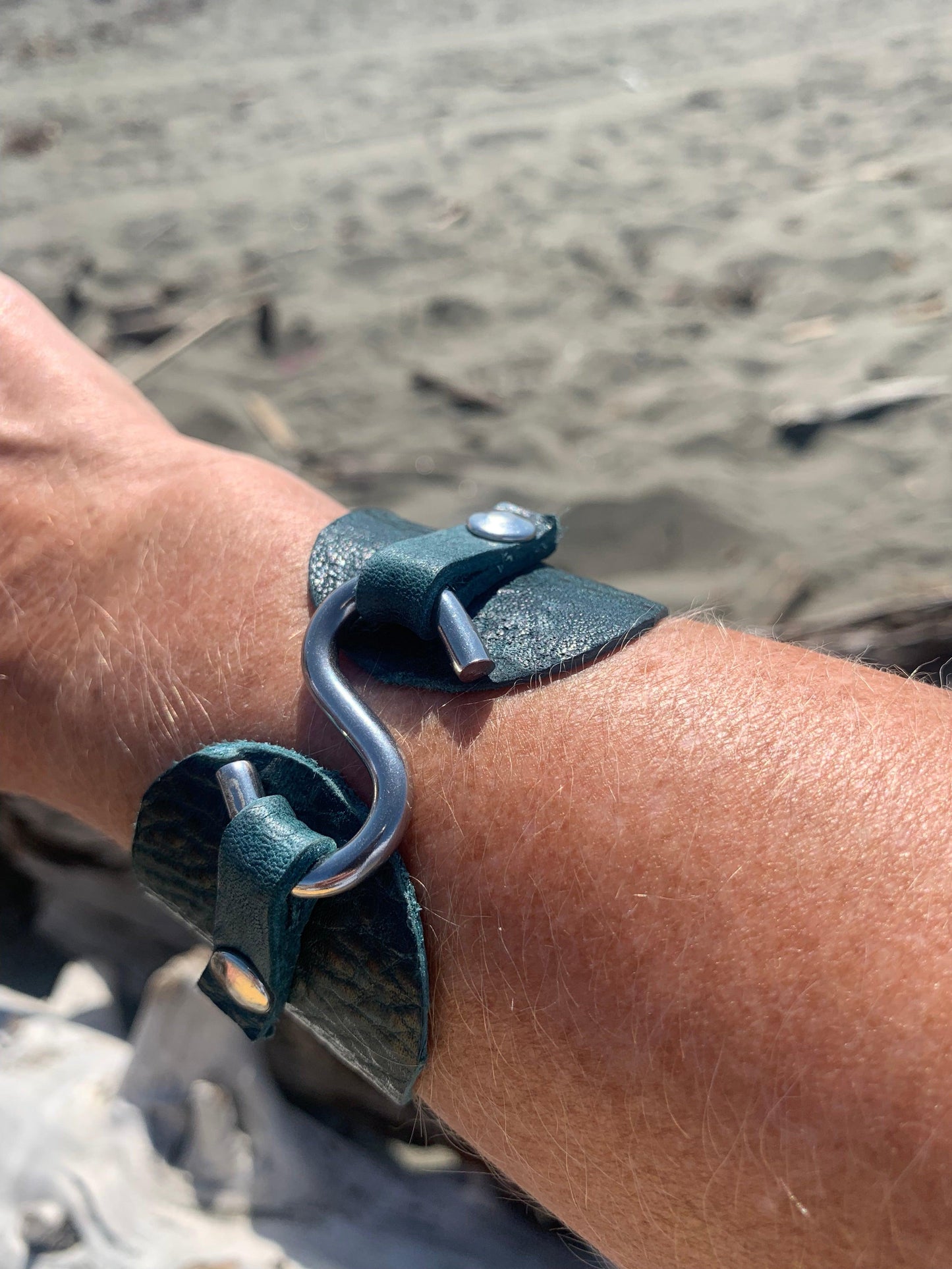 Designer Leather Bracelet- s hook