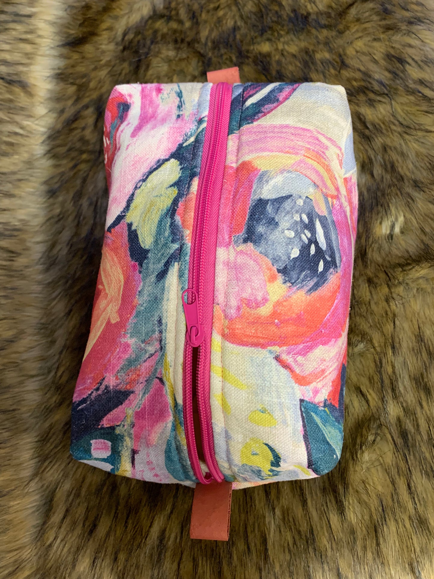 Nesting Essentials makeup bag- cosmetic toiletry organizer. Just like an oil painting.
