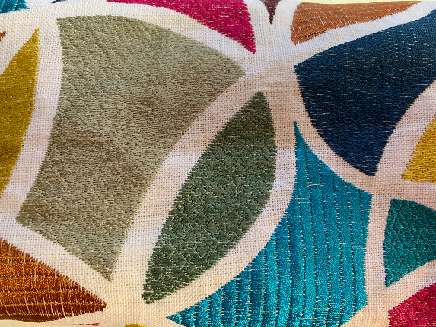 Nesting Essentials toiletry and make up bag. Stunning Jewelled geometric fabric.